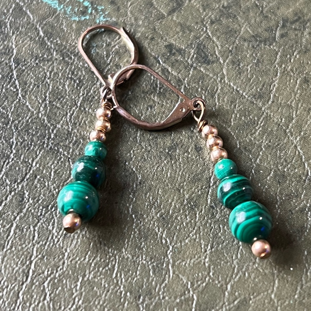 Malachite Earrings